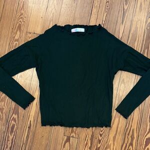 Free People ribbed boat neck long sleeve